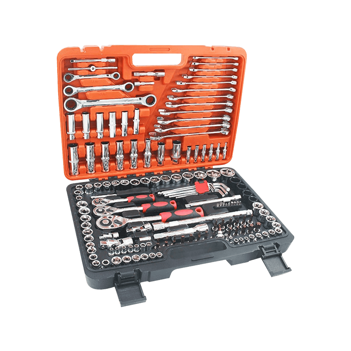 150 stks Auto Reparatie Tool Set Ratelsleutel Auto Reparatie Monteur Toolbox Combinatie Dopsleutel Kit