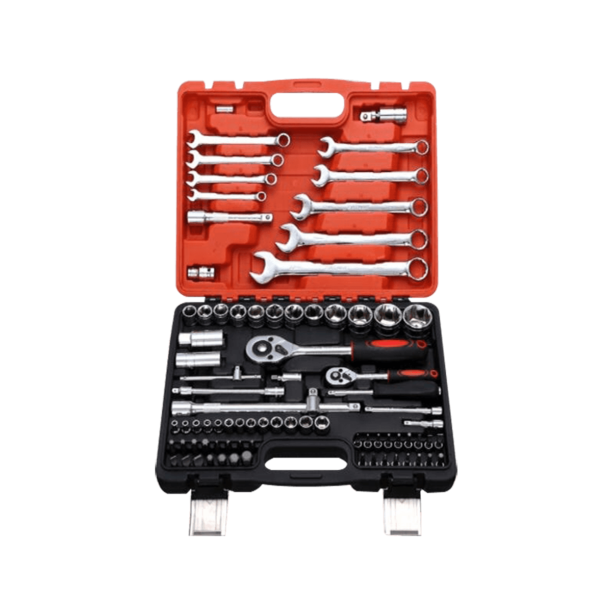 82 stks Spanner Socket Set Multifunctionele Wrench Tool Kit Bike Auto Reparatie Tools Sets Met Blow Box