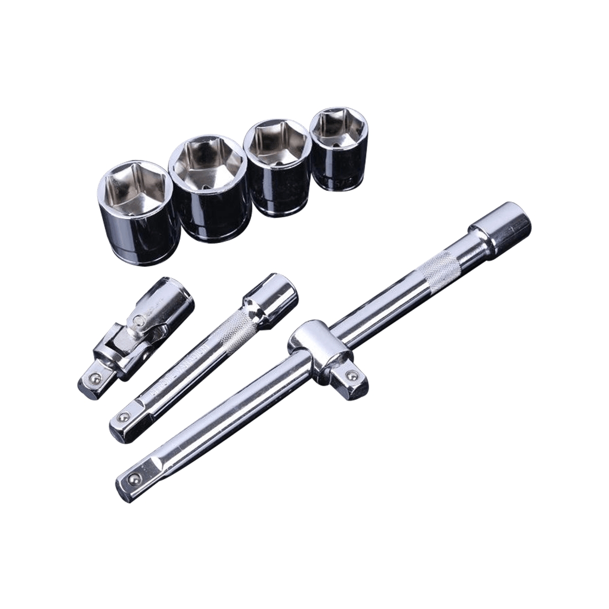 61 stks 1/4 'Auto Reparatie Mechanica Tool Set Ratelhendel Spanner Kruiskoppeling Socket Kit