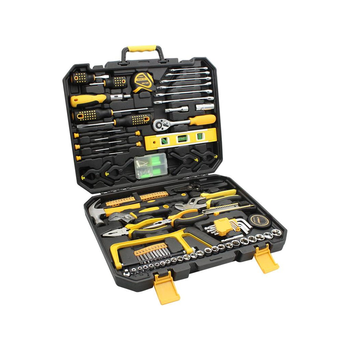 168 stuks Dopsleutel Auto Reparatie Gereedschap Set Combinatie Mixed Hand Tool Kit met Plastic Toolbox Opbergkoffer